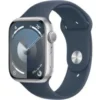 Apple Watch Series 9 41mm Silver Aluminum Case With Strom Blue Sports Band